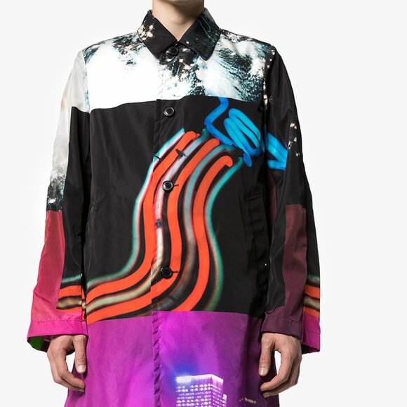 BNWT SS20 DRIES VAN NOTEN x YOSHIROTTEN ROAL PRINT COAT 50 - Picture 13 of 15